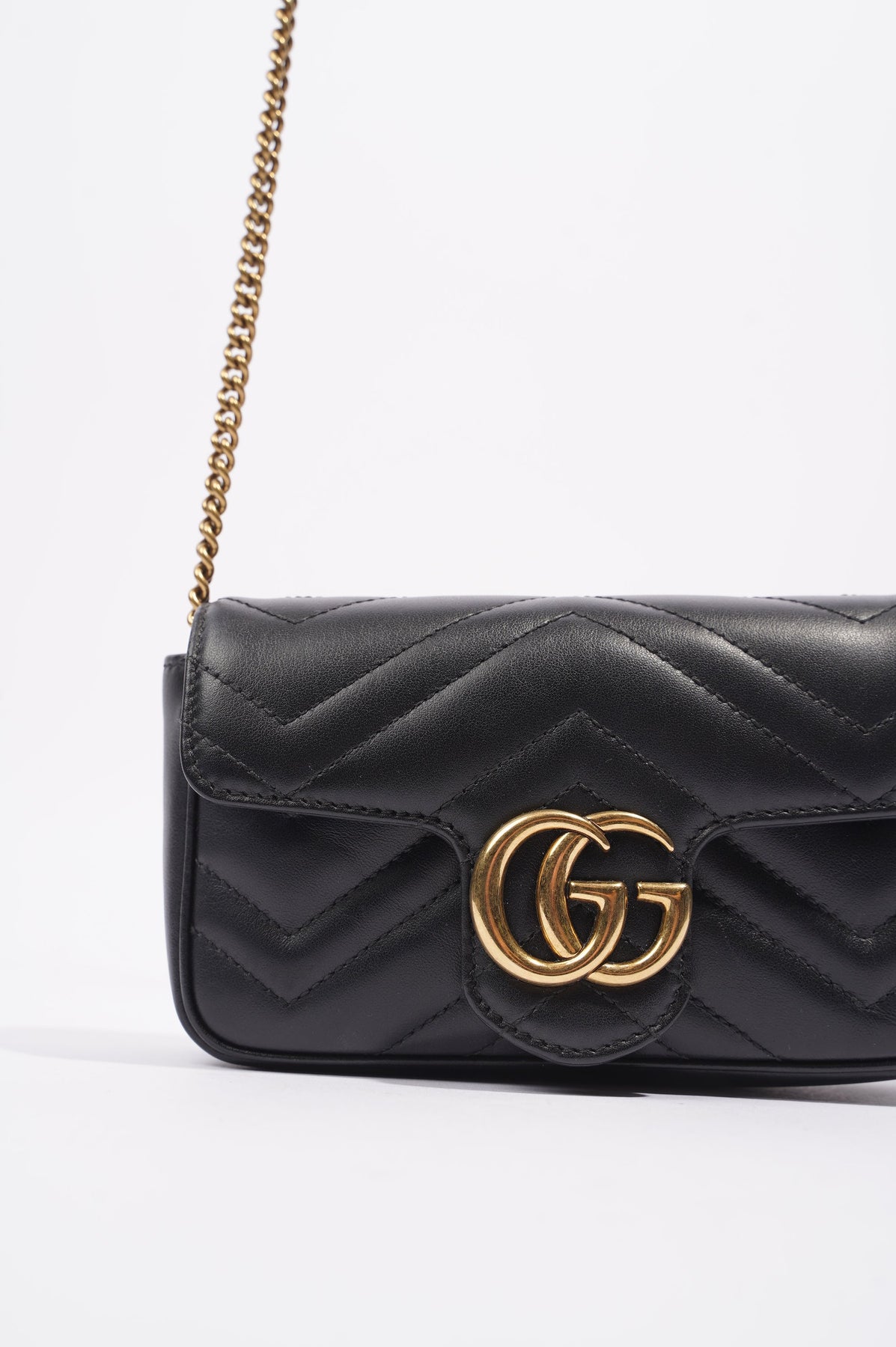 Gucci GG Marmont Leather Super Mini Bag | Camelia | Os | The Webster