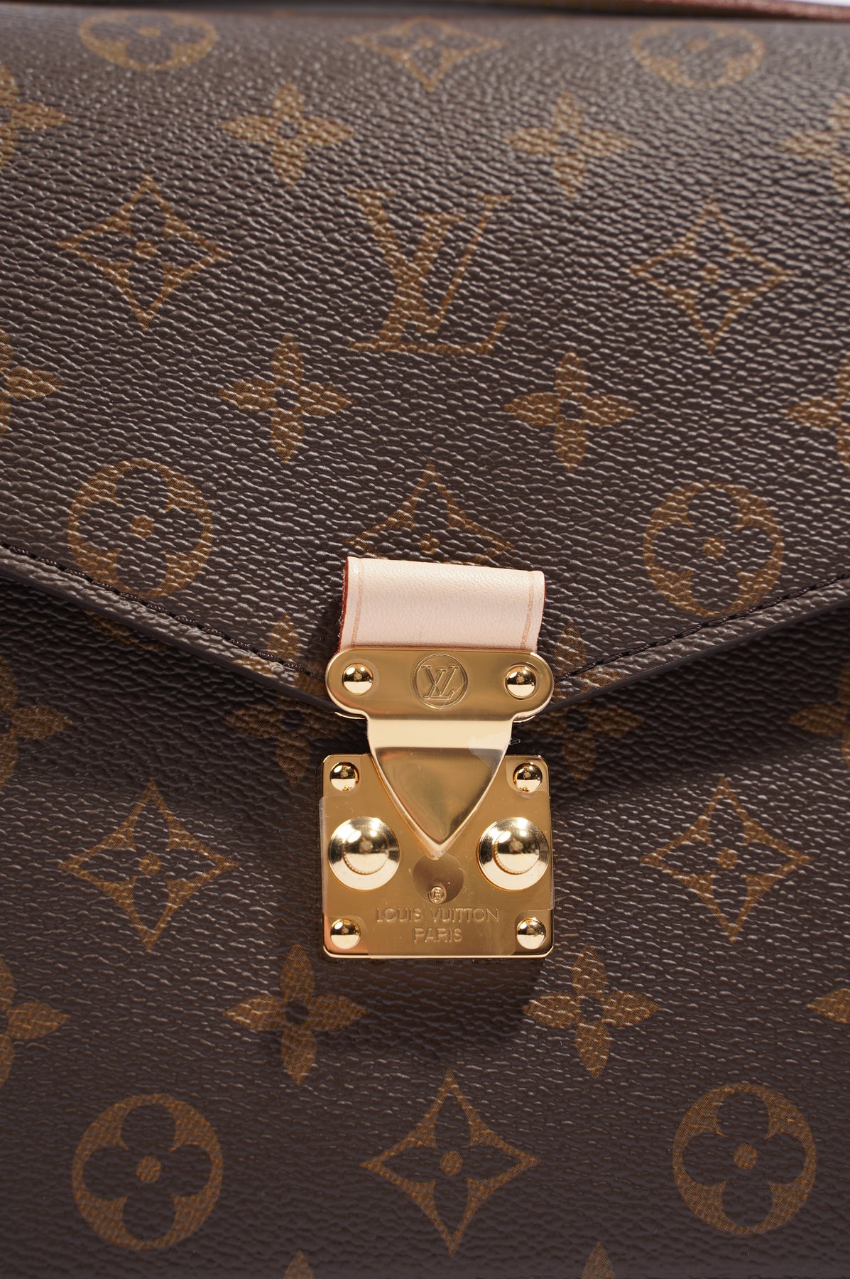 Louis Vuitton, Bags, Louis Vuitton Braided Handle Pochette Metis Monogram  Canvas Brown
