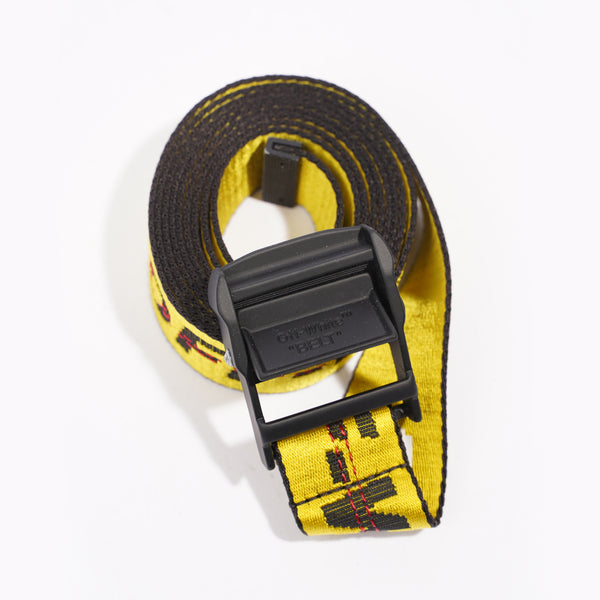 Industrial Womens – White Yellow Off Collective Belt Luxe