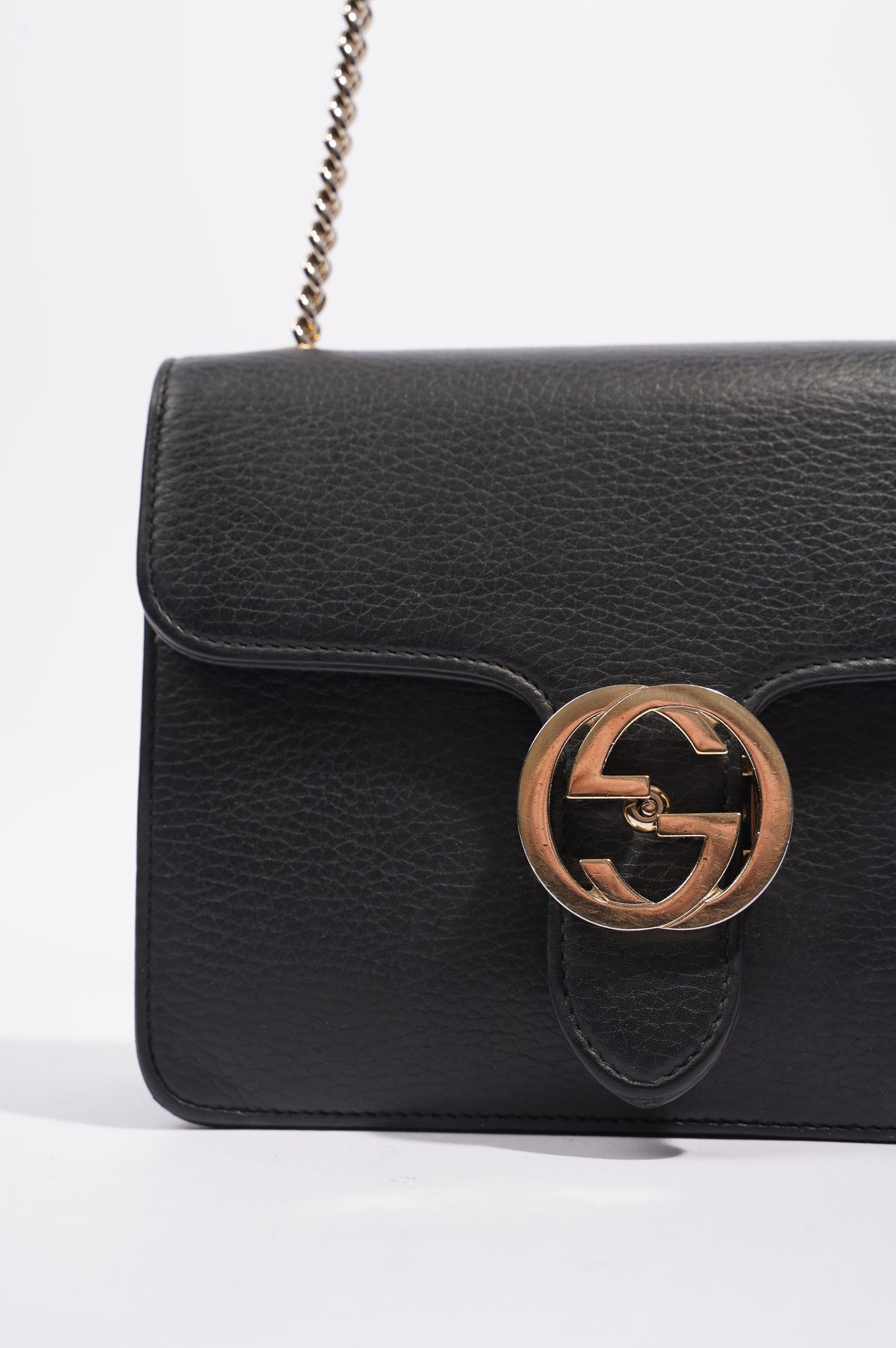 Gucci Womens Interlocking Bag Black Small – Luxe Collective