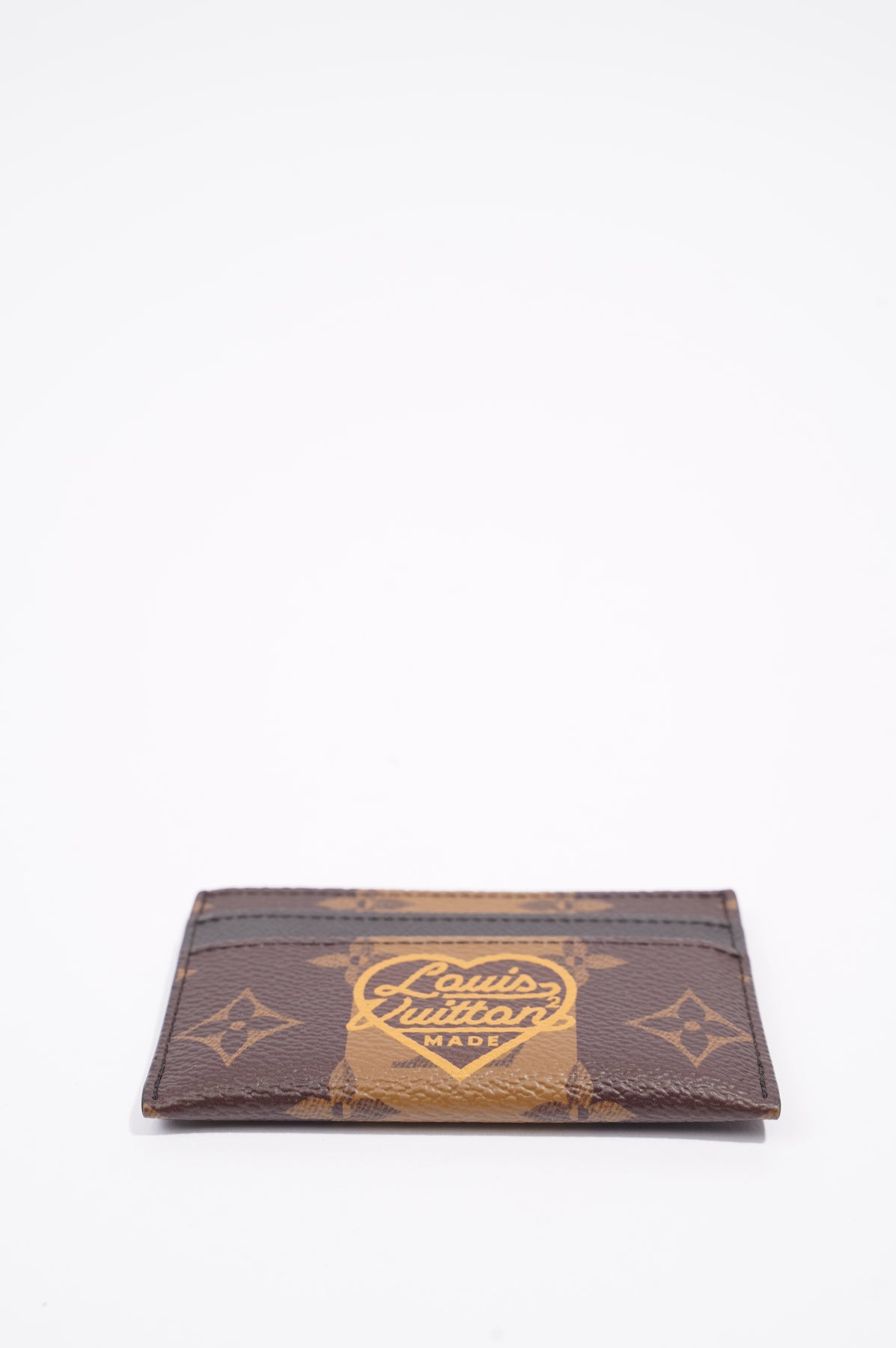 Louis Vuitton X Nigo Double Card Holder Monogram Stripes Brown for Men