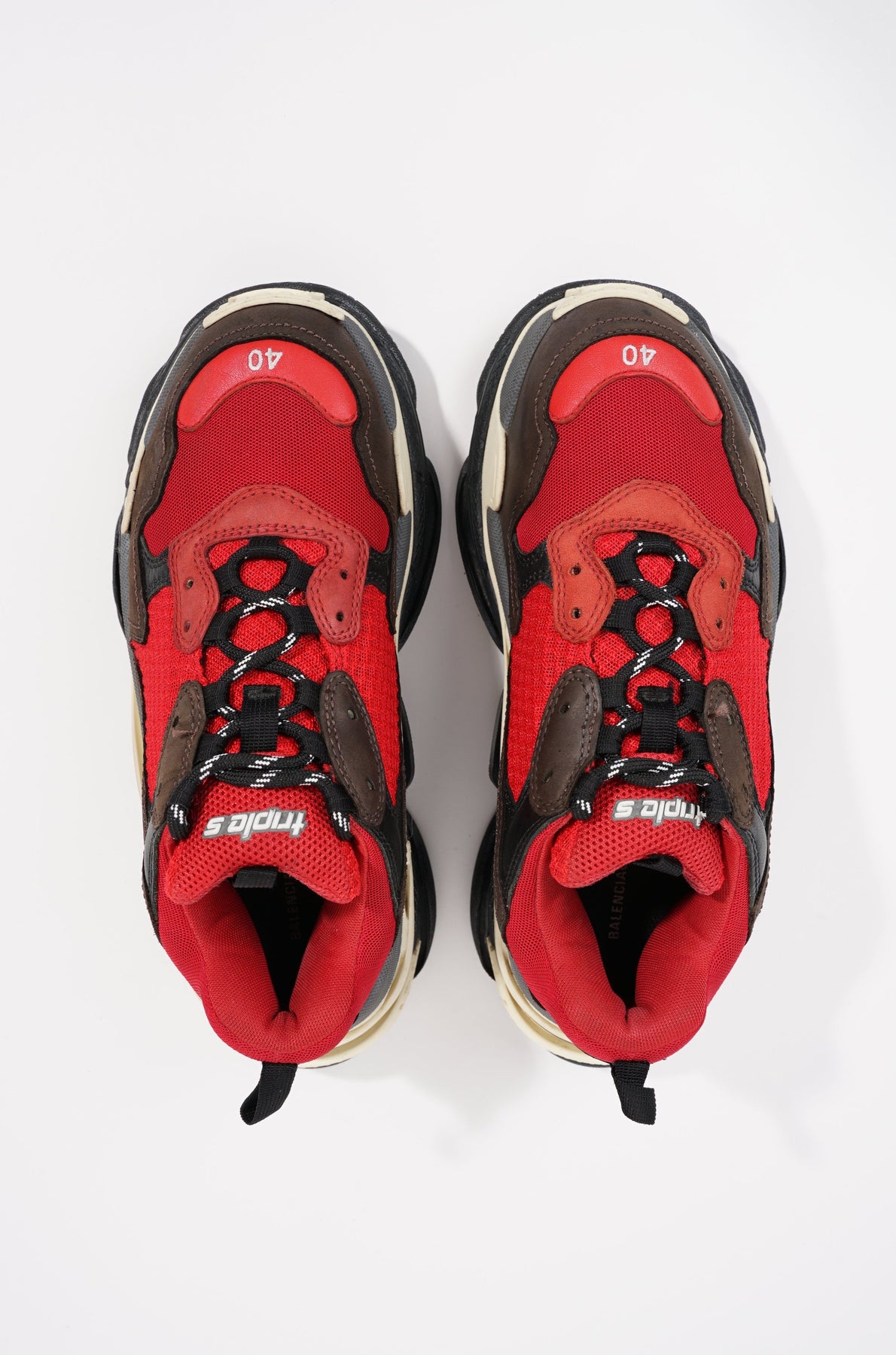 Balenciaga Mens Triple S Red / Black / Navy EU 40 / UK 6 – Luxe Collective