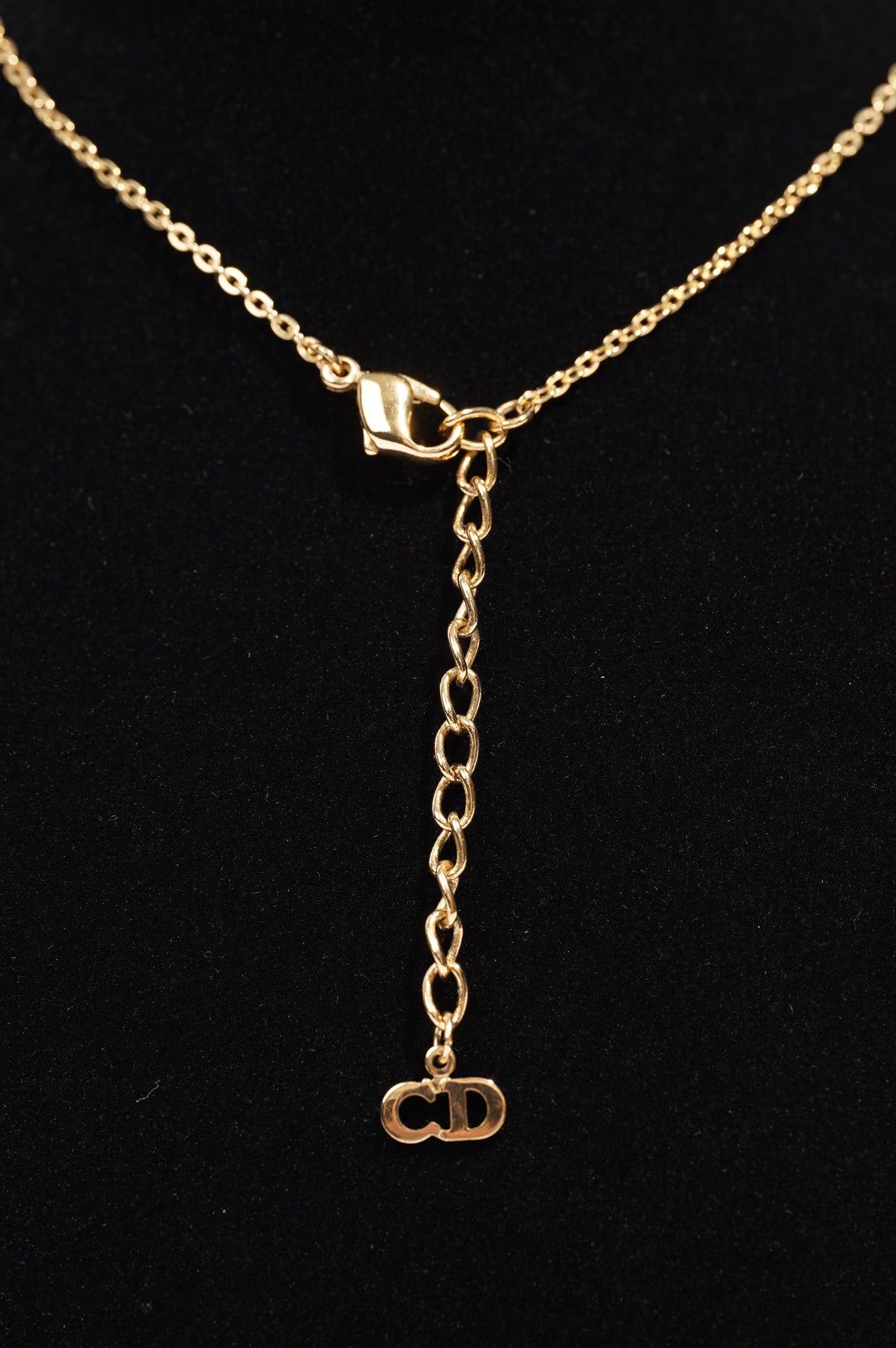 New Arrival Drop!! Christian Dior gold heart necklace - TheLuxeLouis