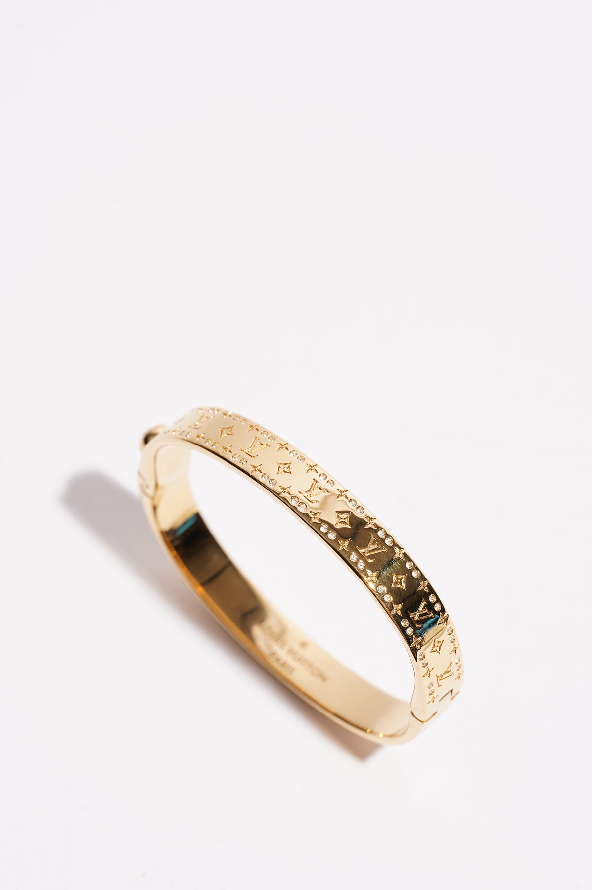 Louis Vuitton Nanogram Strass Bracelet Gold Metal & Swarovski Elements1. Size S