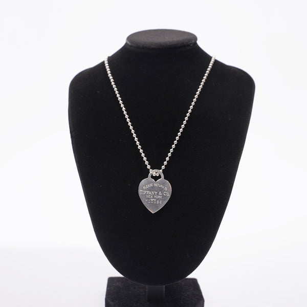 Tiffany & Co Sterling Silver Elsa Peretti Open Heart Pendant With Bril –  Designer Exchange Ltd
