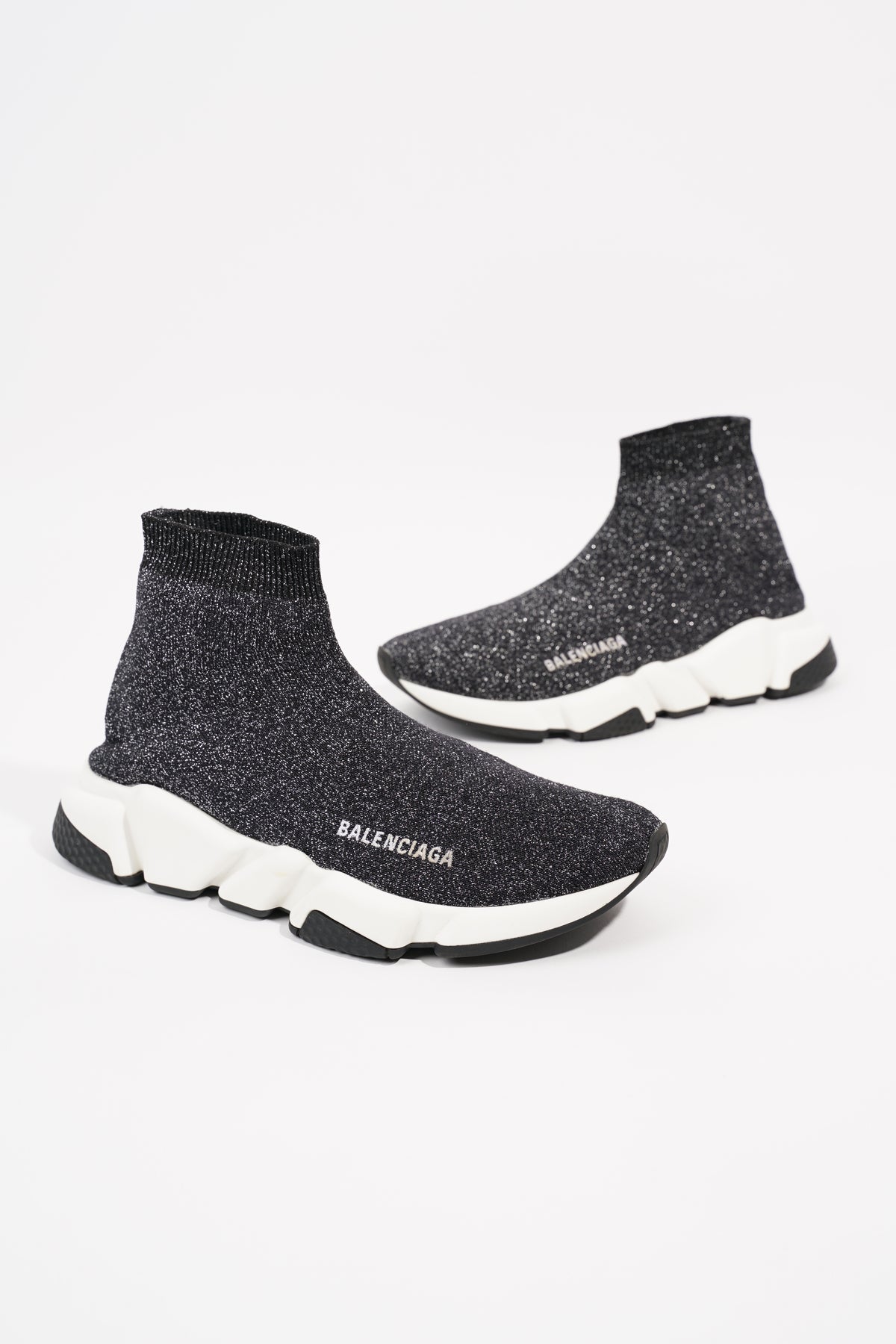 Balenciaga store glitter trainers