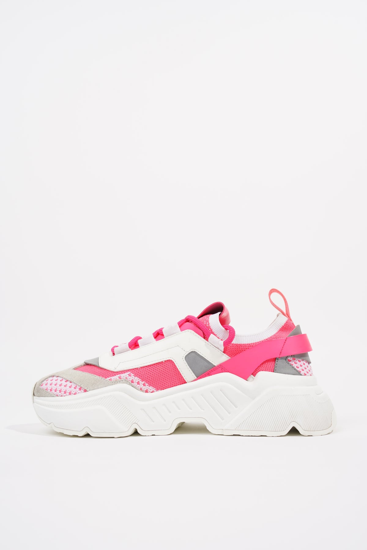 Dolce and gabbana hotsell white and pink trainers