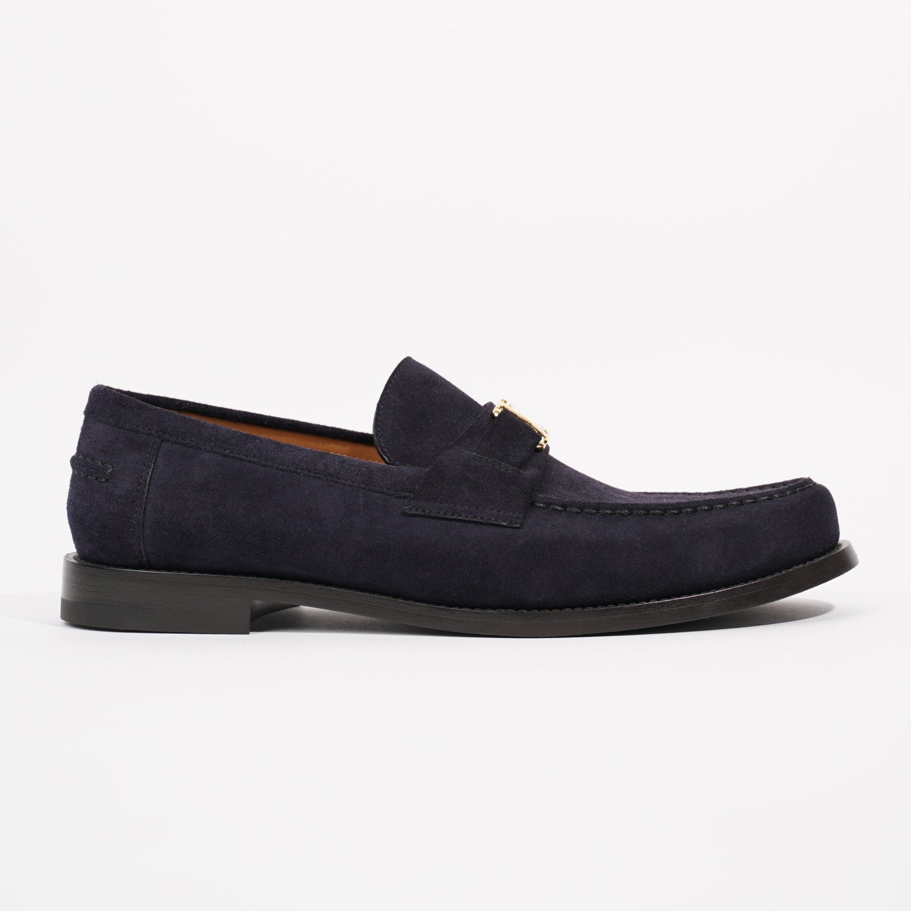 Louis Vuitton Navy Blue Suede slip on Loafers Shoes 9UK 10US 43EU ***