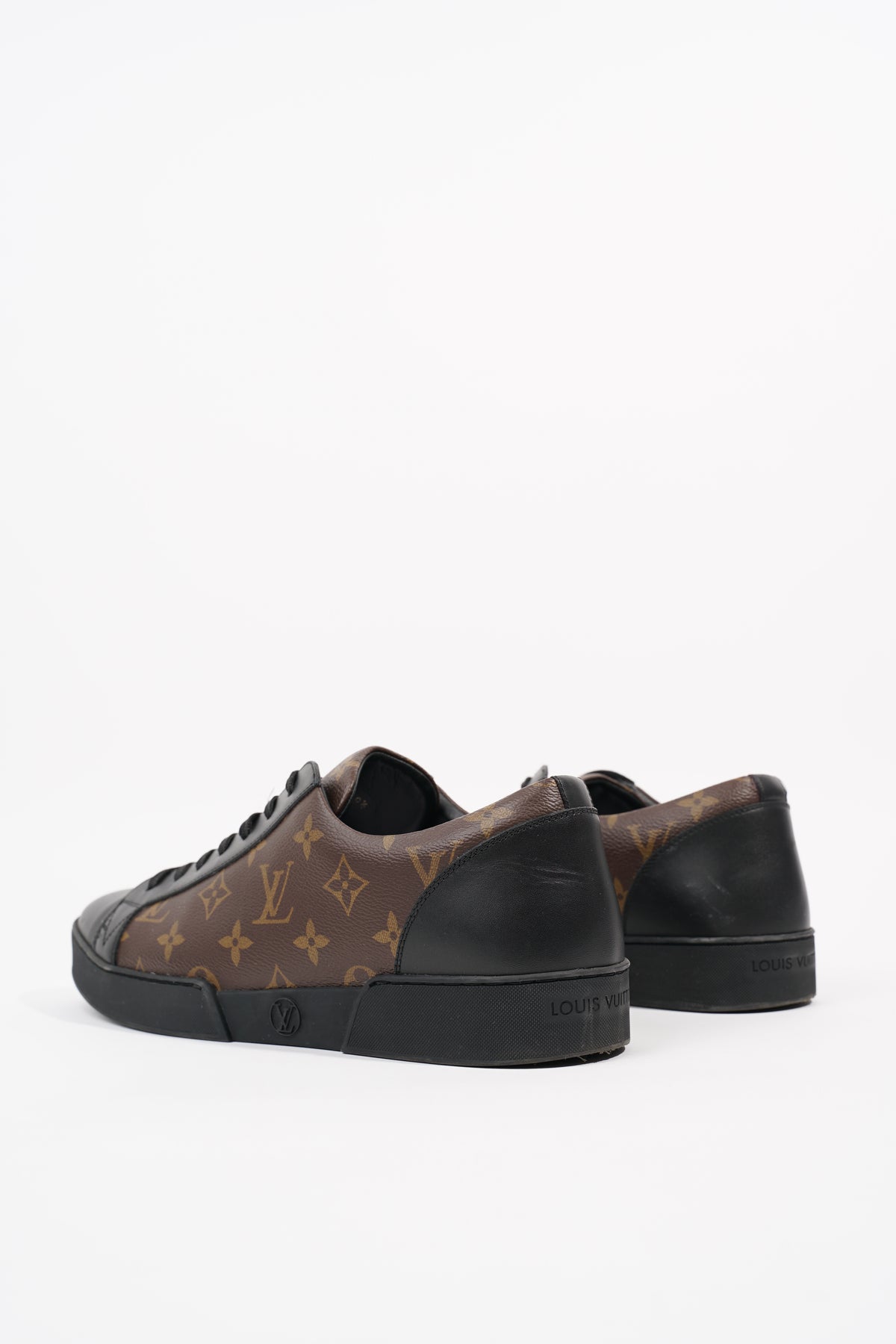 Louis Vuitton Mens Match Up Sneaker Monogram Black EU 43.5 / UK