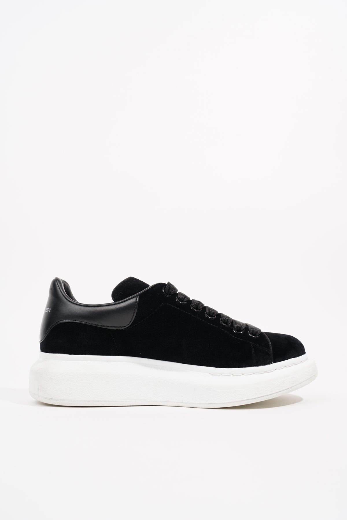 Alexander mcqueen hot sale velvet black sneakers