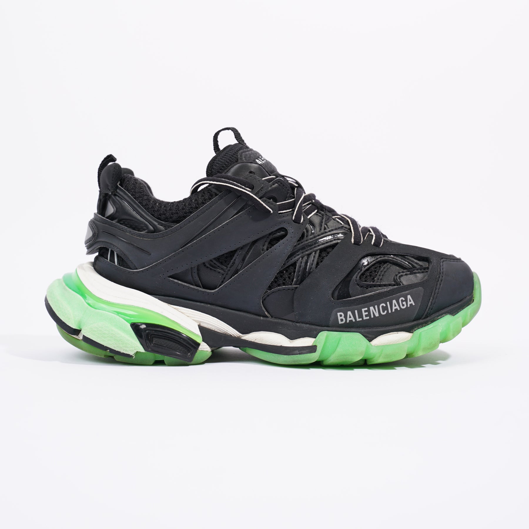 Balenciaga shoes black deals and green