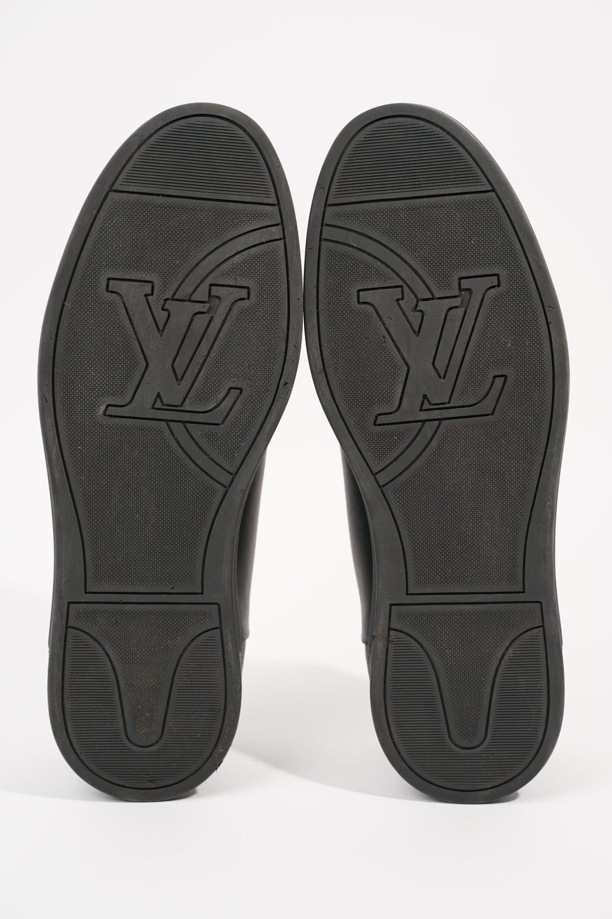 Louis Vuitton, Shoes, Louis Vuitton Men Shoes Damier Black Leather Buckle  95uk 5us New Never Worn