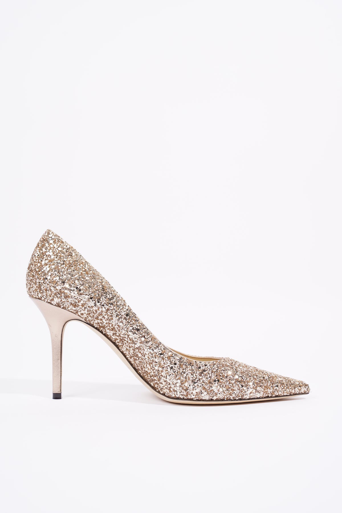 Silver Metallic Leather Ankle-Strap Pumps - CHARLES & KEITH IN