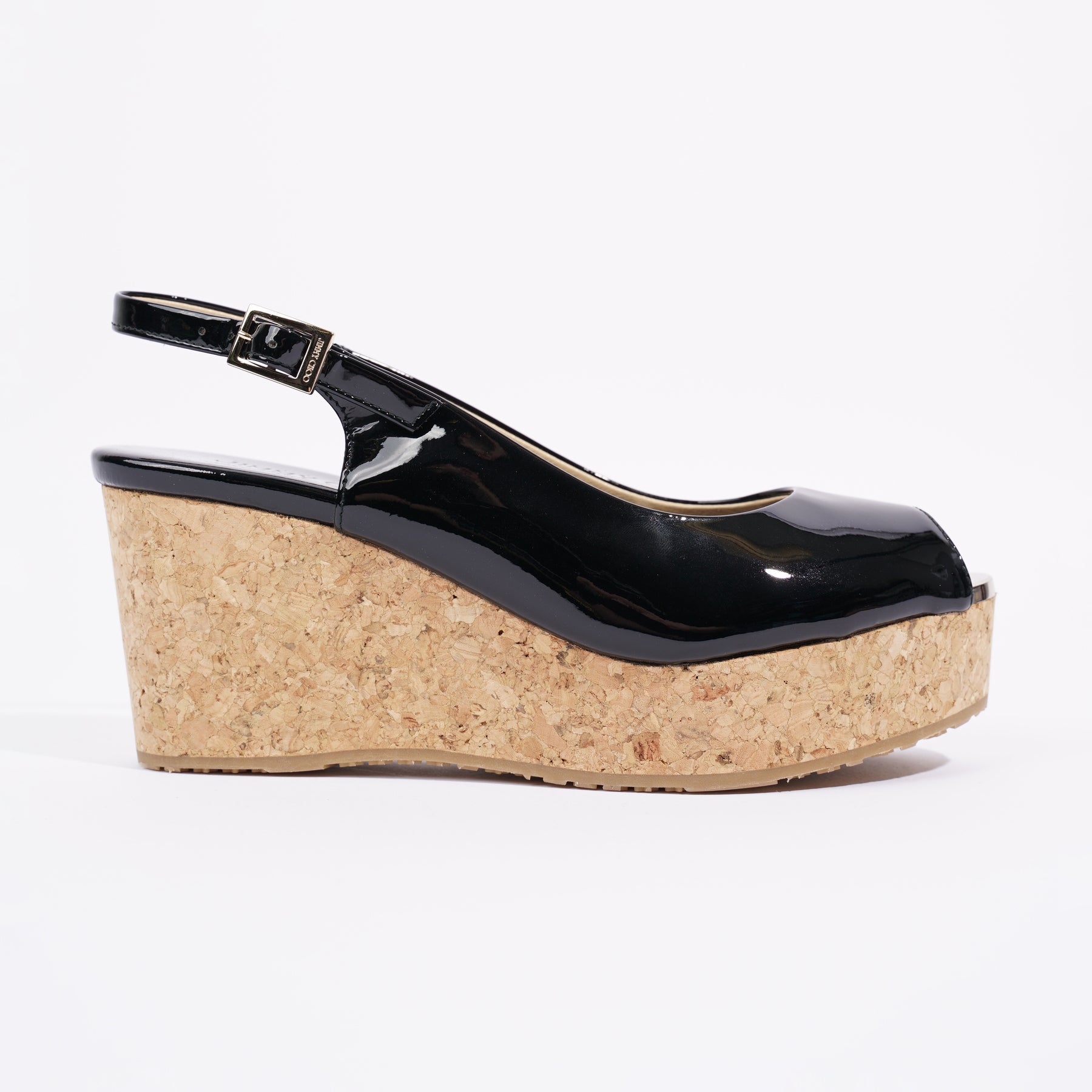 Jimmy choo wedges discount black