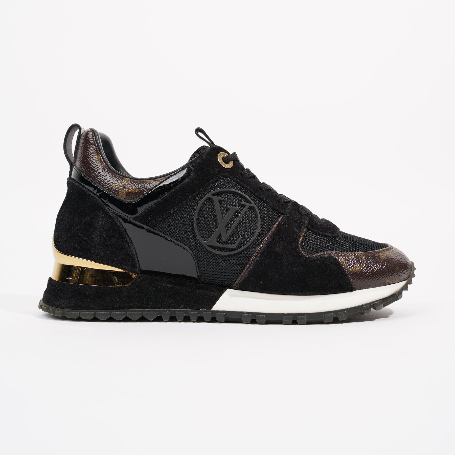 Time out velvet trainers Louis Vuitton Black size 35.5 EU in