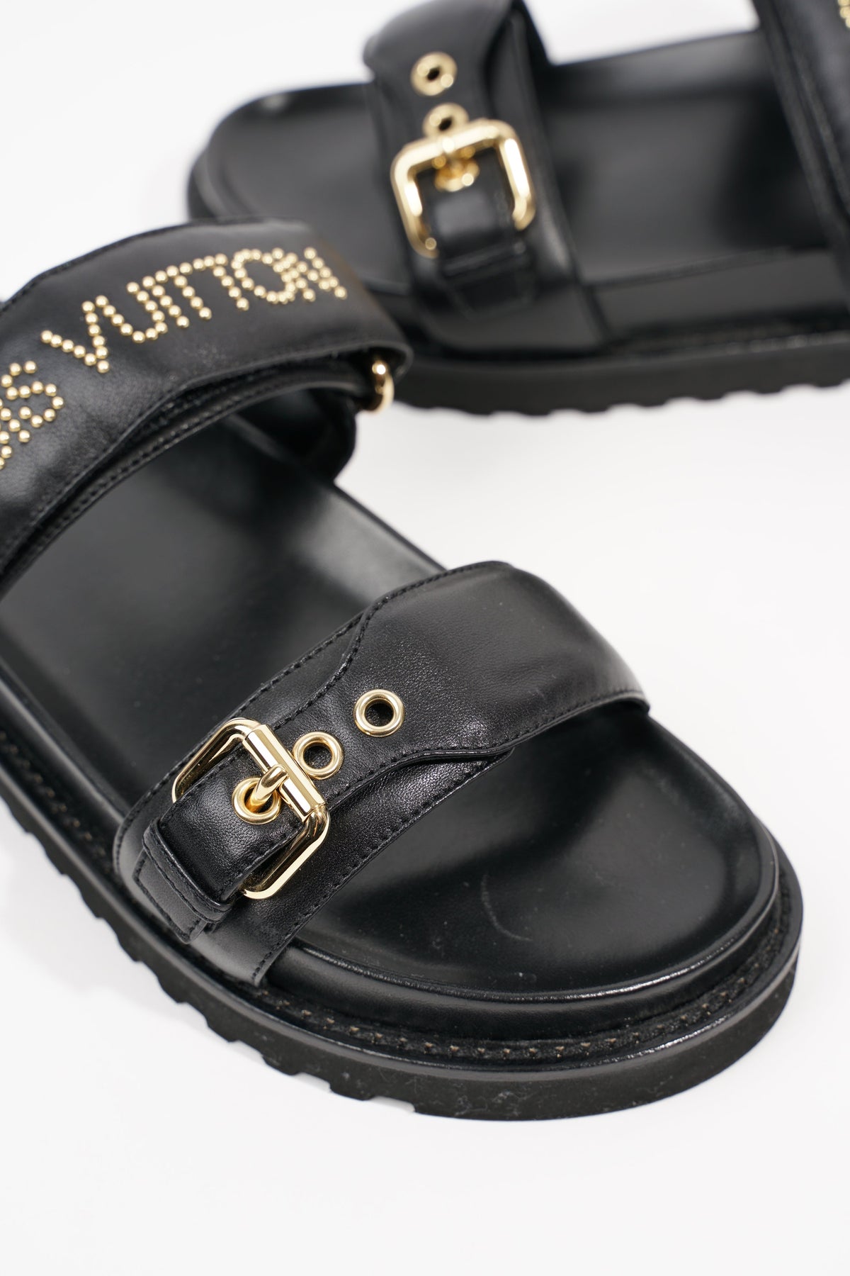 Louis Vuitton Paseo Comfort Flat Mule in Black
