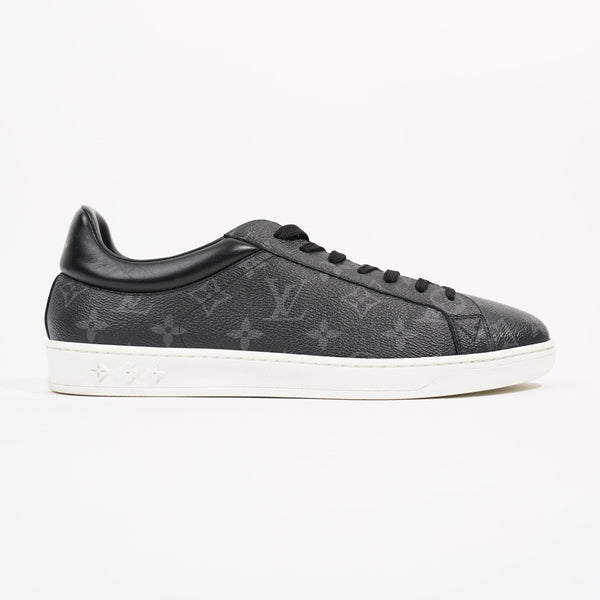 Auth Louis Vuitton Luxembourg Sneaker Black with Monogram Eclipse Reverse  Size 7