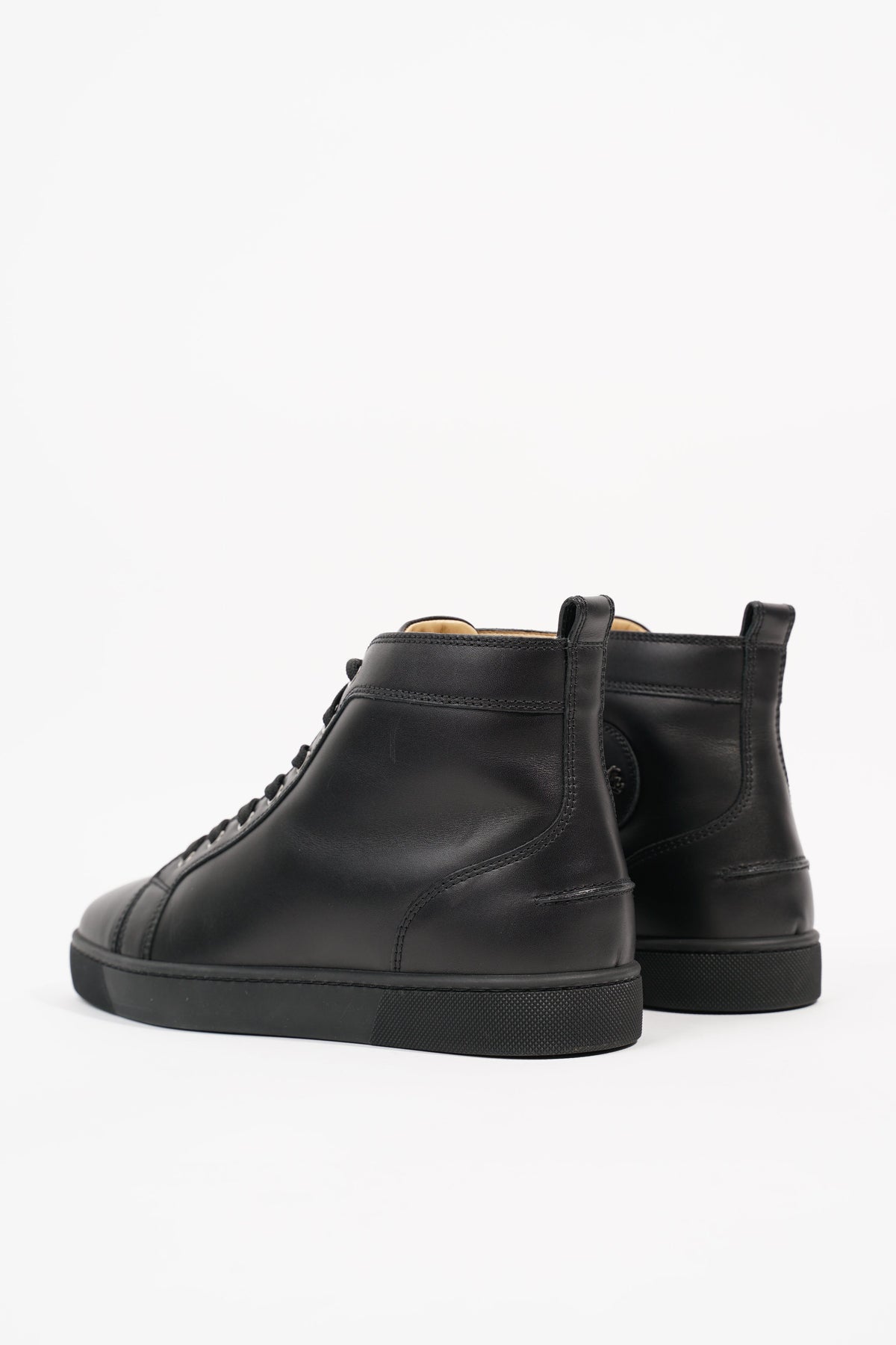 Louis - High-top sneakers - Calf leather - Black - Christian Louboutin