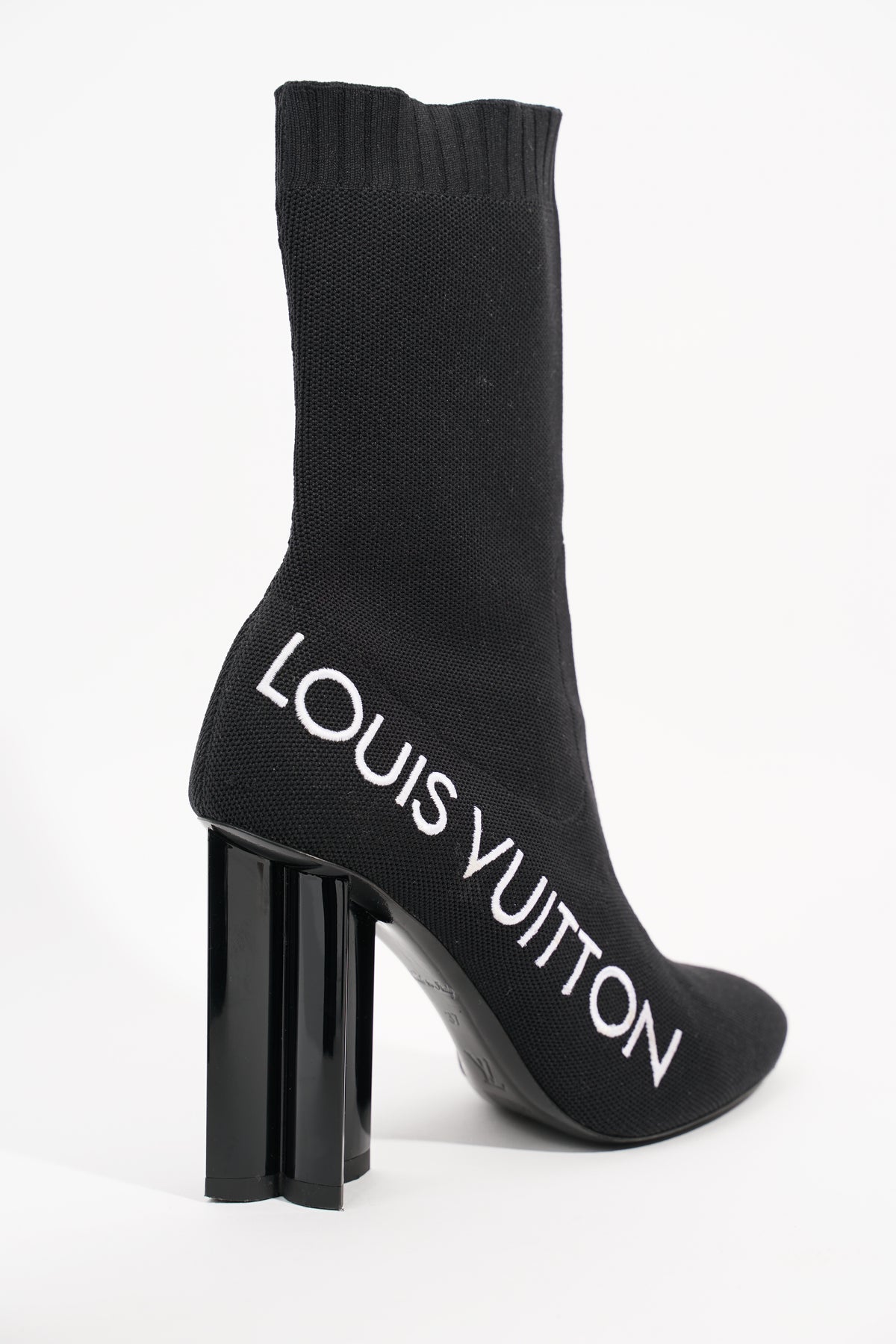 Black Louis Vuitton Sock Boots